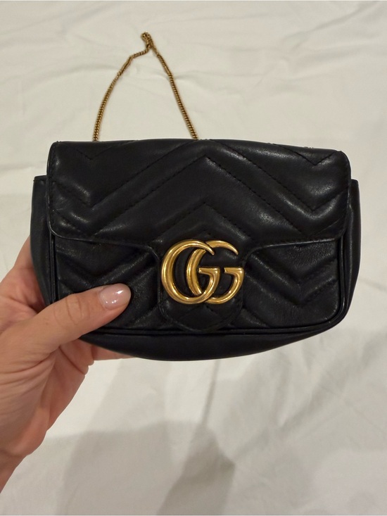 Gucci Handbags - Gucci black wallet on a chain 2019
